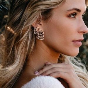 Painted lady butterfly earrings